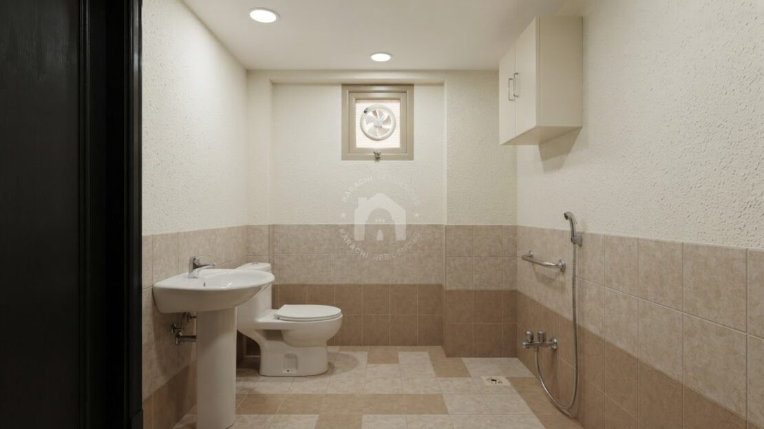 Attached washroom – PECHS Block 3 apartment