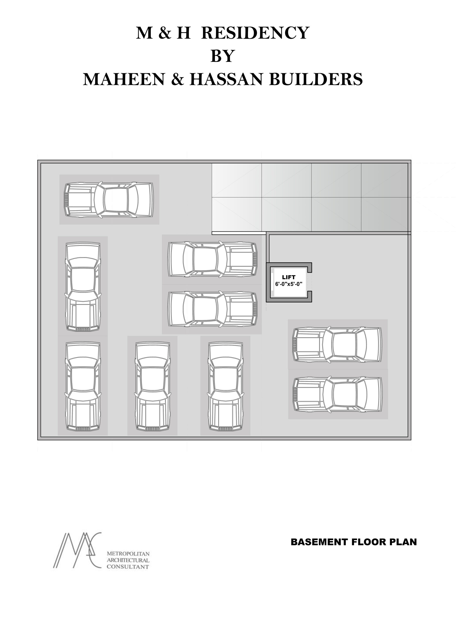 M&H Residency basement parking plan