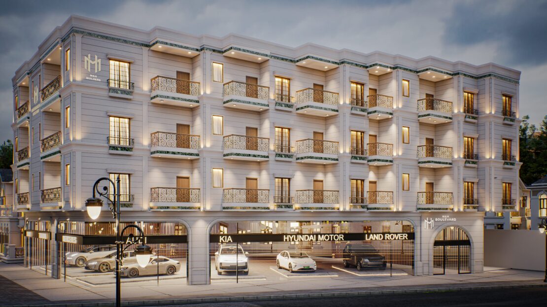 M&H Boulevard exterior render