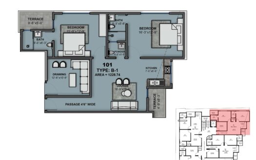 M-H Boulevard — 2 Bed DD Apartment